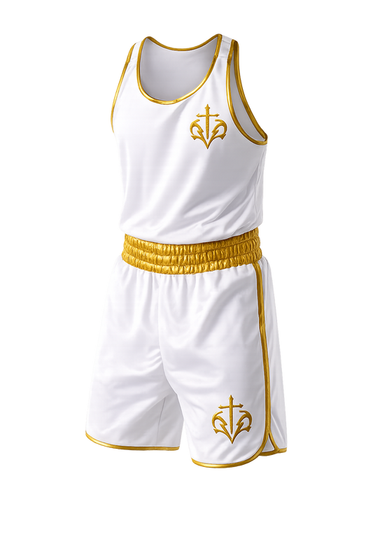 AMEN Signature White and Gold Boxing Set