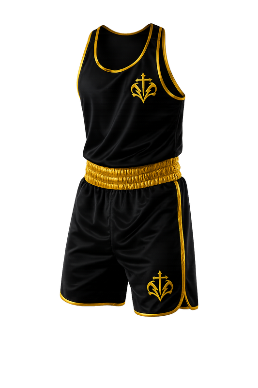 AMEN Signature Black and Gold Boxing Set